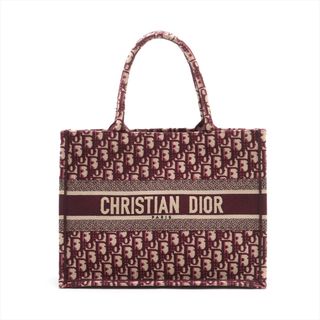 クリスチャンディオール(Christian Dior)のクリスチャンディオール ブックトート キャンバス  ボルドー レディース(トートバッグ)