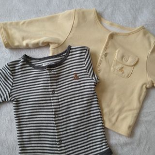 ベビーギャップ(babyGAP)のbabyGap リバーシブルカーディガンとロンパース 60cm(カーディガン/ボレロ)