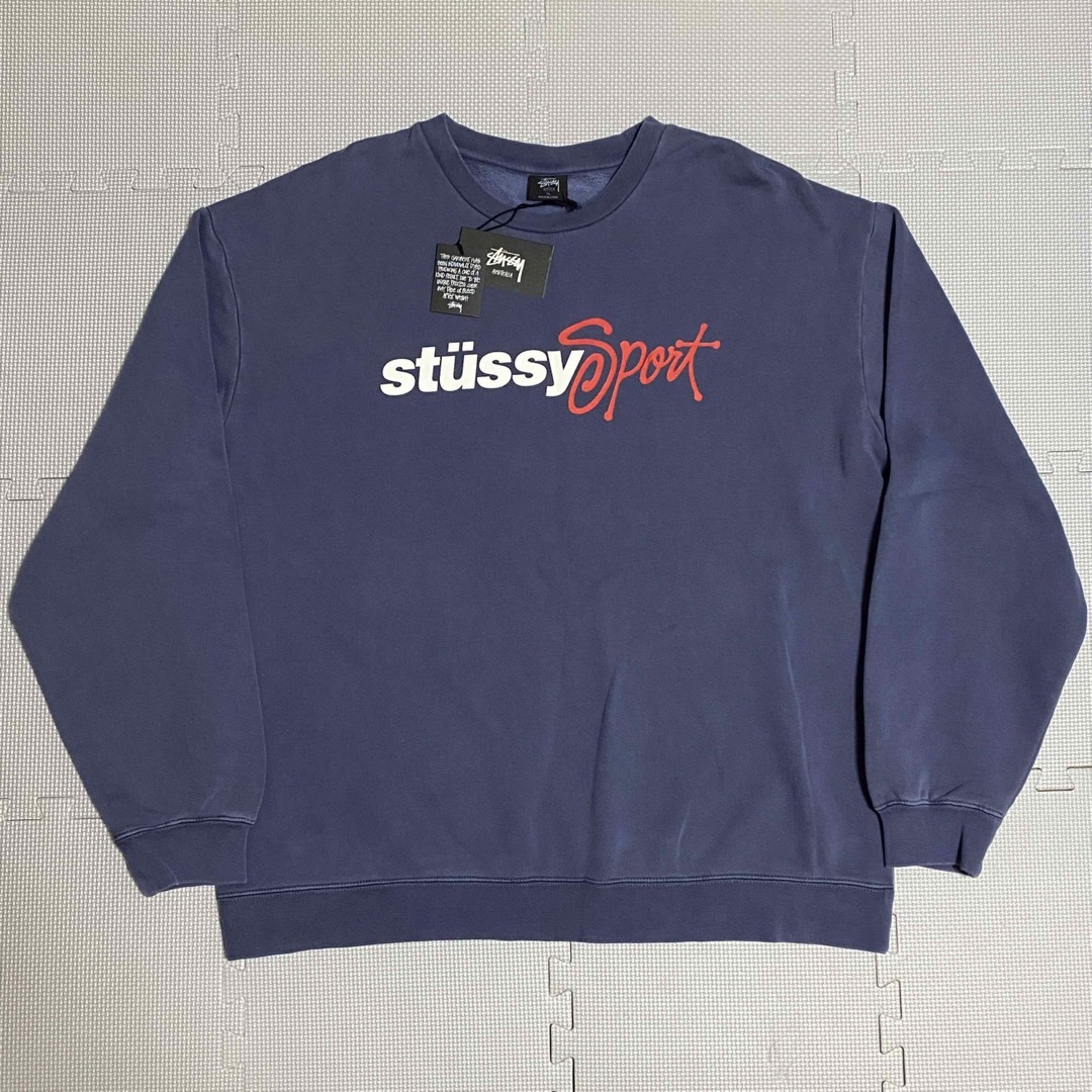 STUSSY　ステューシー　スポーツ　トレーナー　ピグメントネイビー　XLサーフィン