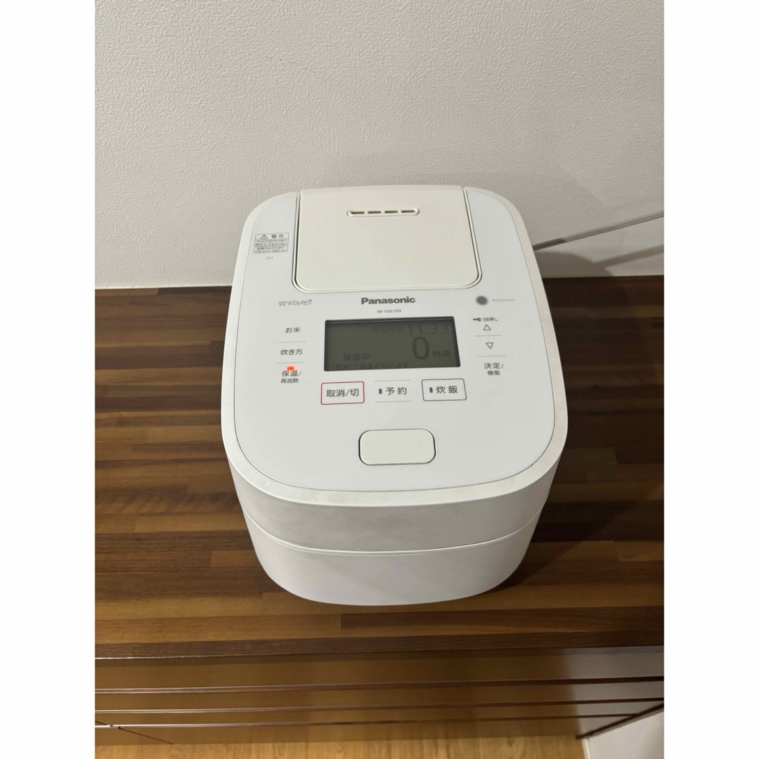 説明書付き】 Panasonic 炊飯器 SR-VSX109-