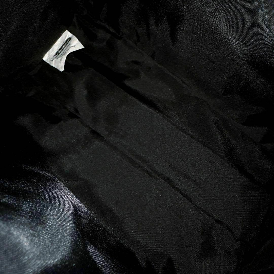 【レスポートサック】水玉 ドット柄 ショルダーバッグ ステッチ刺繍 黒×グレー