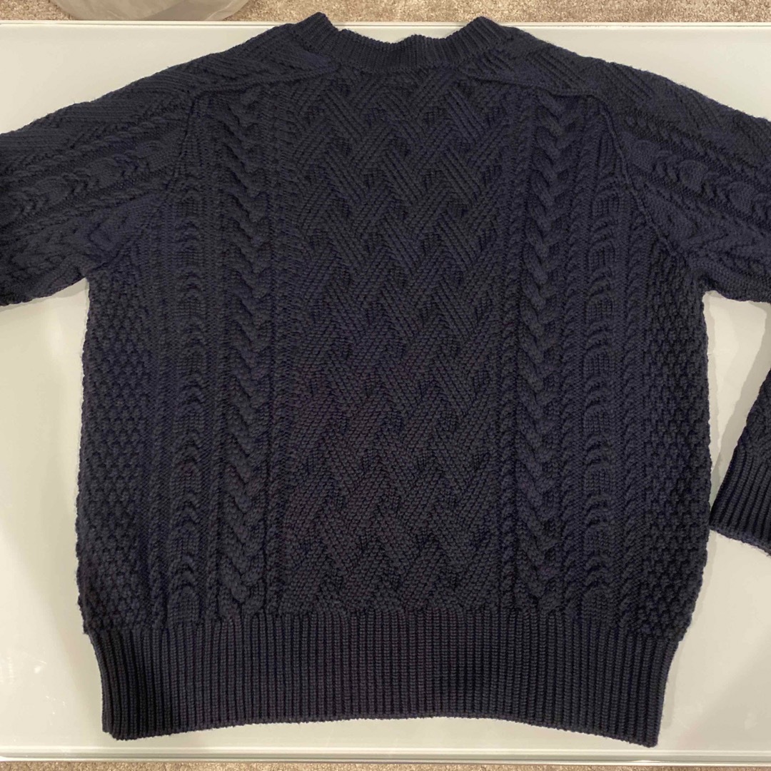 Drawer(ドゥロワー)のBATONER SPREAD ARAN CREW NECK バトナーアランニット レディースのトップス(ニット/セーター)の商品写真