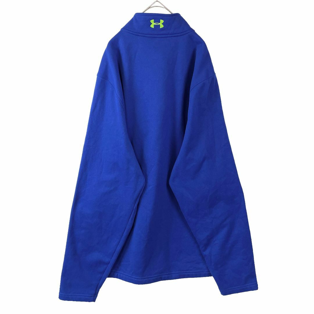 UNDER ARMOUR(アンダーアーマー)のUSA古着 アンダーアーマー ハーフジッププルオーバー 裏地フリース 青 2XL メンズのトップス(スウェット)の商品写真