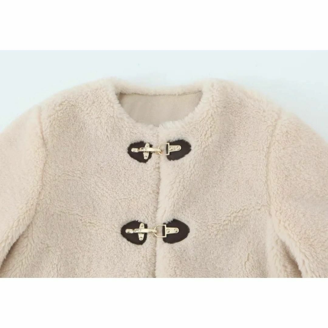 新品フェイクボアジャケット ロブスタークラスプ M ZARA GUの通販 by