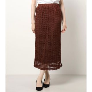 Ameri アメリMEDI SHINE STRIPE LACE SKIRT