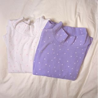 ジーユー(GU)の眉助様専用　ハイネックフリース　2枚セット　120(Tシャツ/カットソー)