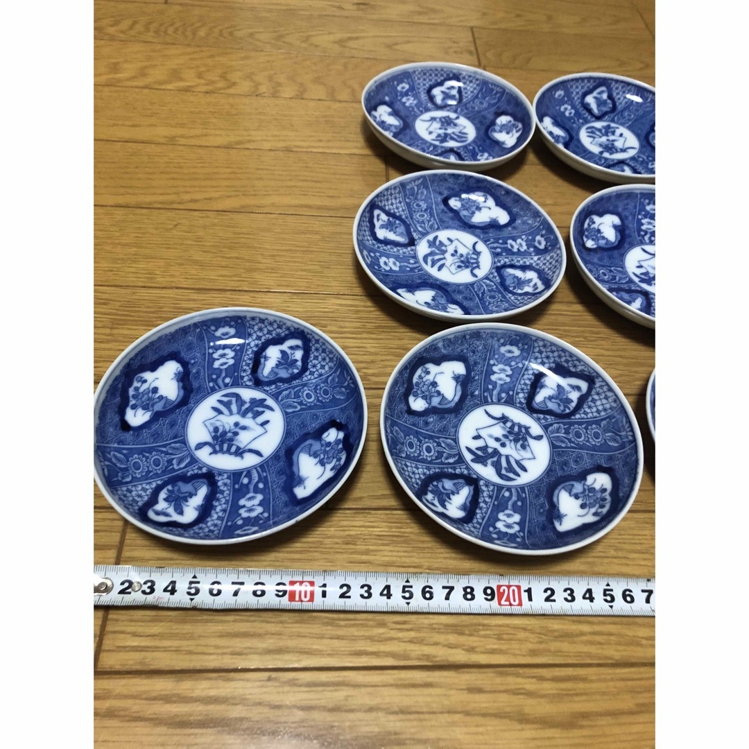 染付 小皿 豆皿　10枚 エンタメ/ホビーの美術品/アンティーク(陶芸)の商品写真