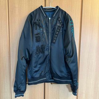 ✨美品✨DIESEL ブルゾン　MA-1 大きいサイズ　XL　デニム　切替　黒