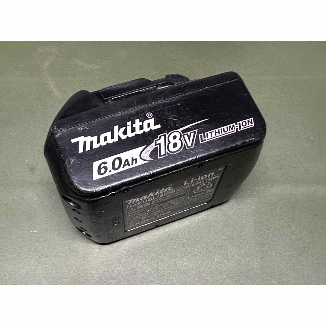 Makita - マキタ 18V 6.0Ah 純正バッテリー 中古品 BL1860Bの+