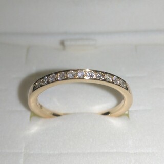 ヨンドシー(4℃)のヨンドシー K18 ピンクゴールド ダイヤモンド ハーフエタニティリング 10号(リング(指輪))