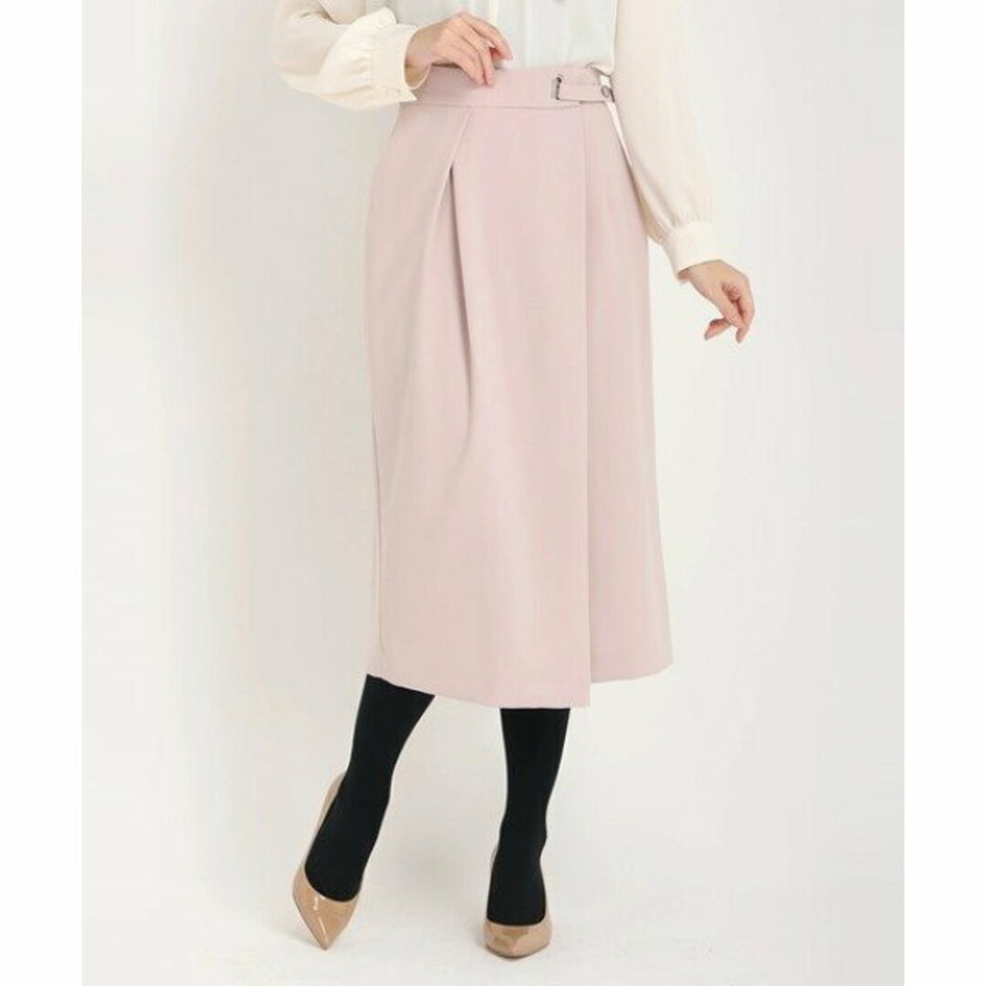 STRAWBERRY-FIELDS(ストロベリーフィールズ)の【ピンク】ダブルクロス スカート レディースのスカート(ロングスカート)の商品写真