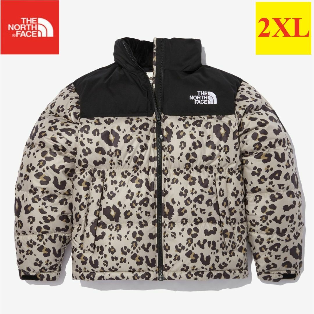 THE NORTH FACE(ザノースフェイス)の希少‼️ ノースフェイス ダウンジャケット ヌプシ 海外 ヒョウ柄 K508D メンズのジャケット/アウター(ダウンジャケット)の商品写真