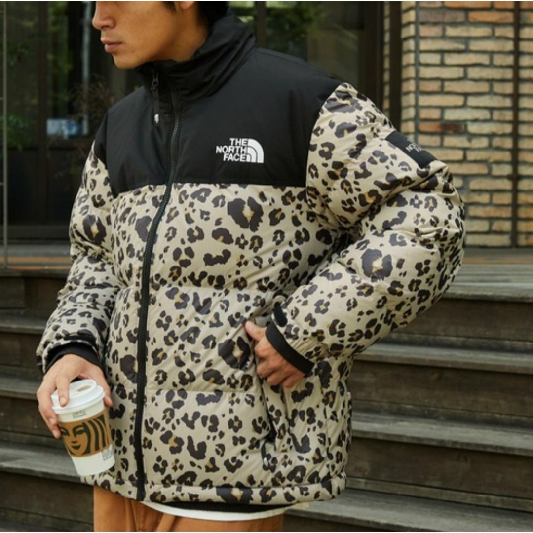 THE NORTH FACE(ザノースフェイス)の希少‼️ ノースフェイス ダウンジャケット ヌプシ 海外 ヒョウ柄 K508D メンズのジャケット/アウター(ダウンジャケット)の商品写真