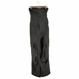 ZARA - 【ザラ】デニム オーバーオール 半袖 オールインワン XS 紺