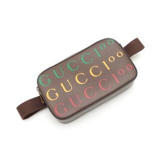 グッチ(Gucci)のグッチ  レザー  ブラウン ユニセックス ウエストバッグ(ボディバッグ/ウエストポーチ)