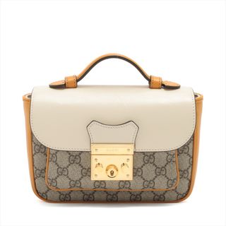 グッチ(Gucci)のグッチ  PVC×レザー  イエロー レディース ショルダーバッグ(ショルダーバッグ)