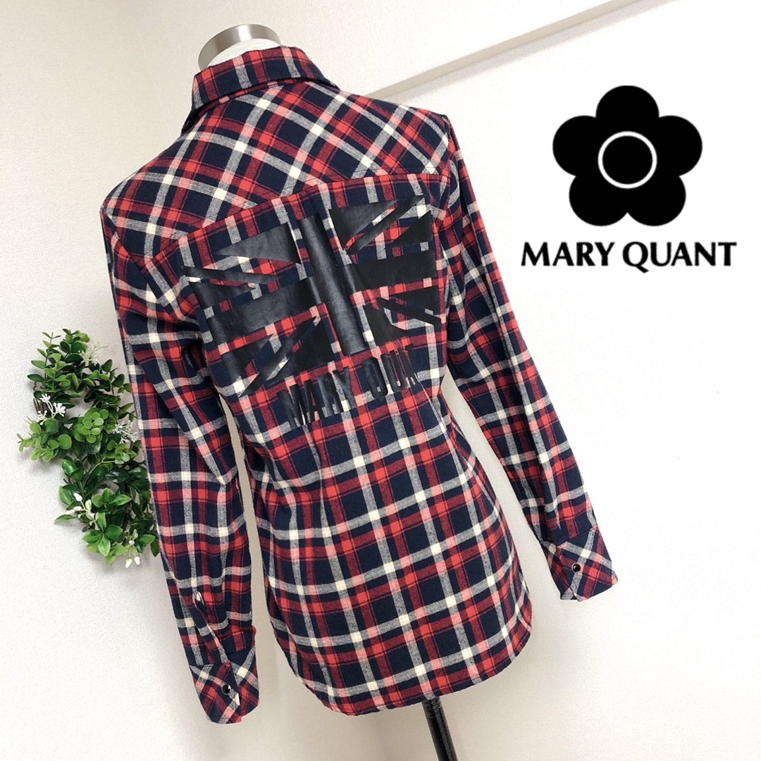 MARY QUANT(マリークワント)のMARYQUANTマリークワントのチェックのネルシャツM レディースのトップス(シャツ/ブラウス(長袖/七分))の商品写真