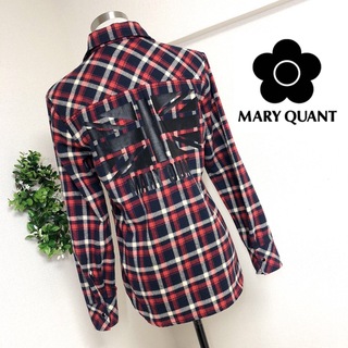 マリークワント(MARY QUANT)のMARYQUANTマリークワントのチェックのネルシャツM(シャツ/ブラウス(長袖/七分))