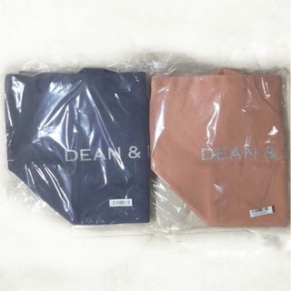 ディーンアンドデルーカ(DEAN & DELUCA)のDEAN＆DELUCA　チャリティートートバッグ　Sサイ　コーラル　ブルーグレー(トートバッグ)