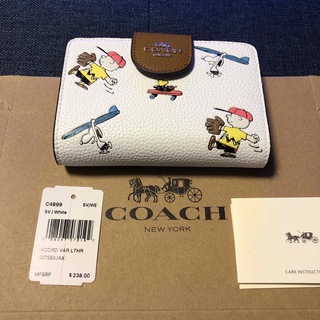 【新品】COACH  コーチ　2WAYミニボストン+折り財布セット　スヌーピー
