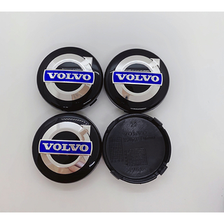 ボルボ(Volvo)のVOLVO ブラックボルボ 純正ホイール センターキャップ エンブレム 4個(車外アクセサリ)