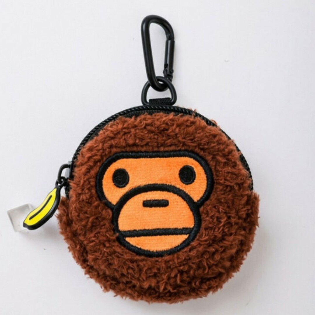 A BATHING APE(アベイシングエイプ)の新品・未使用☆A BATHING APE もこもこマイロ コインケース レディースのファッション小物(コインケース)の商品写真