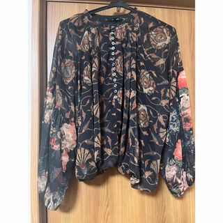 デシグアル(DESIGUAL)の【大きいサイズ】極美品✨Desigualシフォントップス(シャツ/ブラウス(長袖/七分))