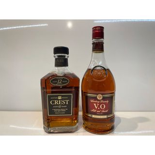 サントリー - SUNTORY CREST 12年 SUNTORY BRANDY V.O 2本の通販 by