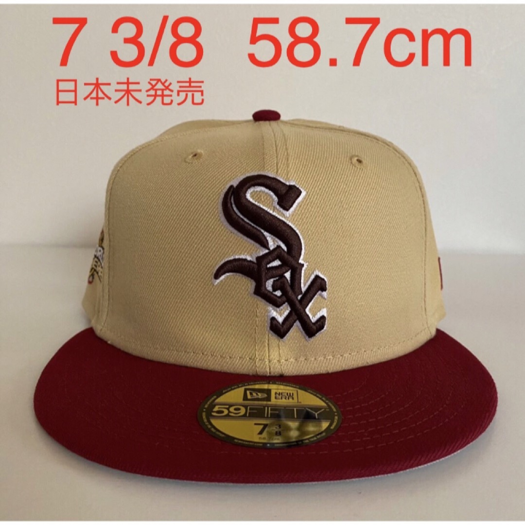 ツバ裏グレー New Era Cap 3/8 ホワイトソックス ニューエラ 帽子-