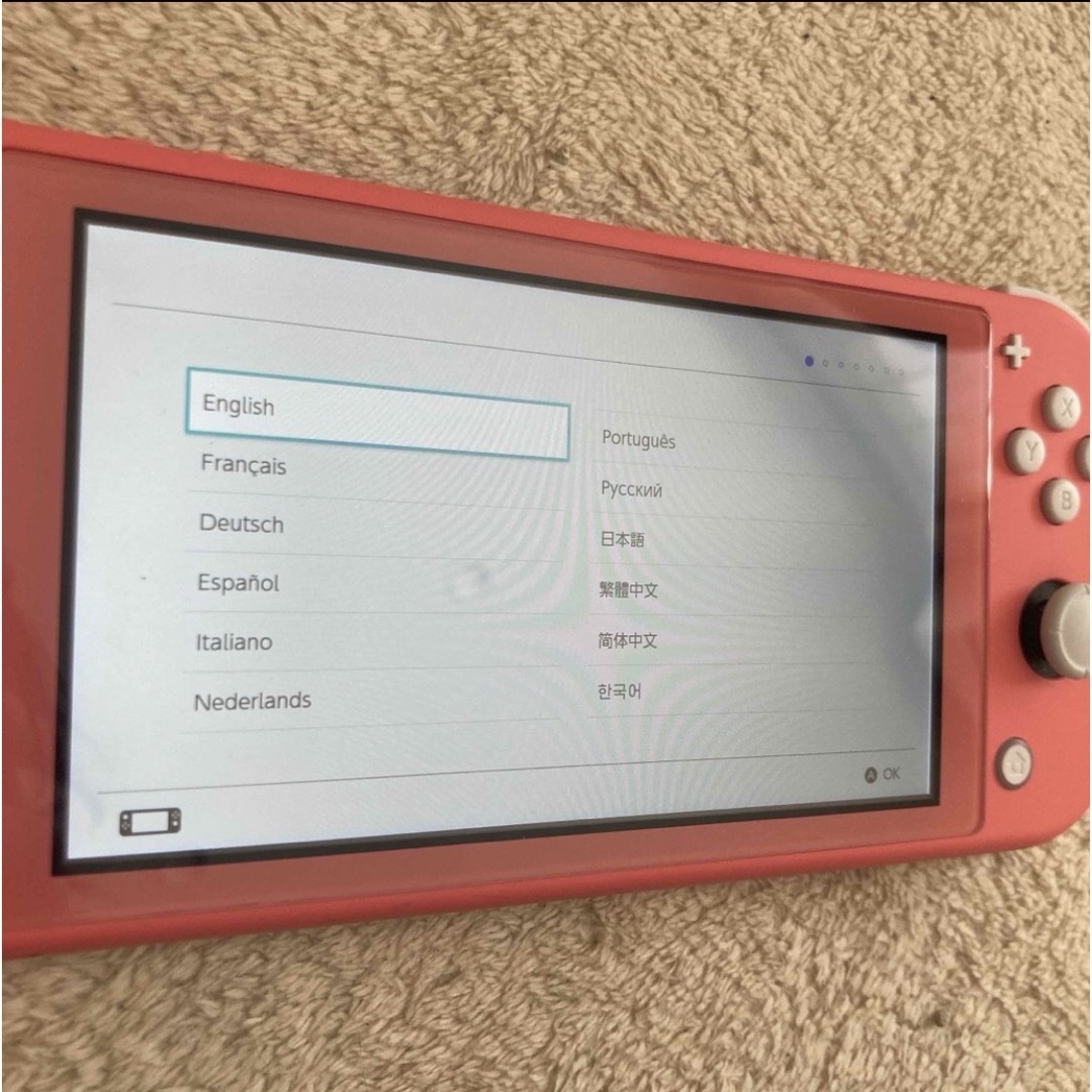 Switchライト 本体 コーラルピンク Switchライト 本体 コーラルピンク