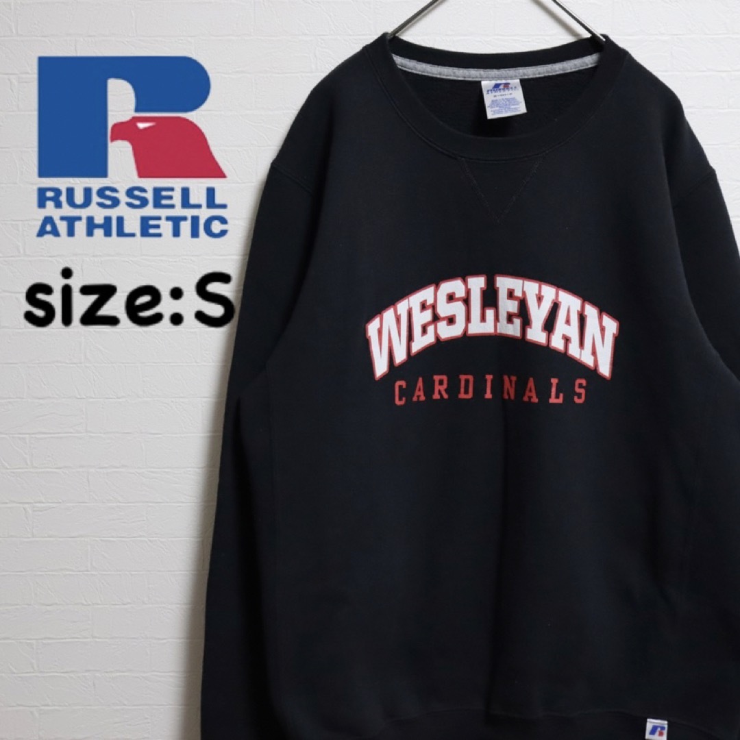 Russell Athletic(ラッセルアスレティック)のラッセル　古着　スウェット　ウェスレアン・カージナルス　アメフト　S メンズのトップス(スウェット)の商品写真