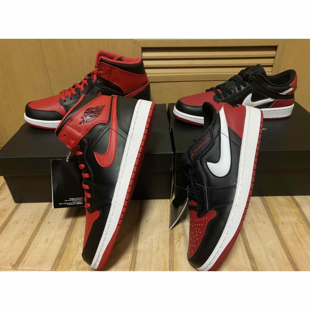 アプリ限定 2足 ジョーダン 1 AIR JORDAN 1 SATIN BRED