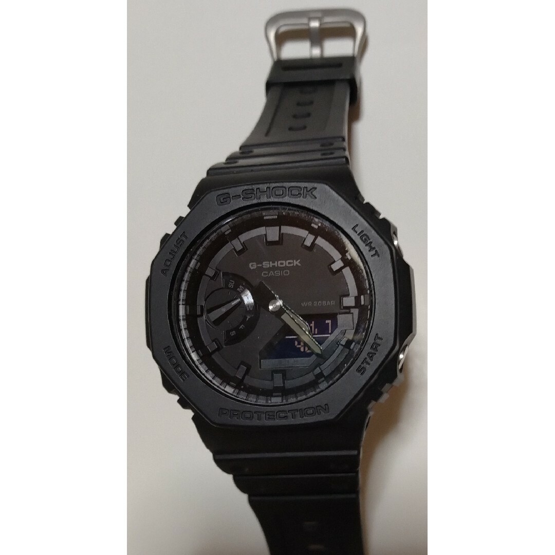 新品本物 G-Shock GA2100 ブラック 美品 艶ありブラック」のカシオーク