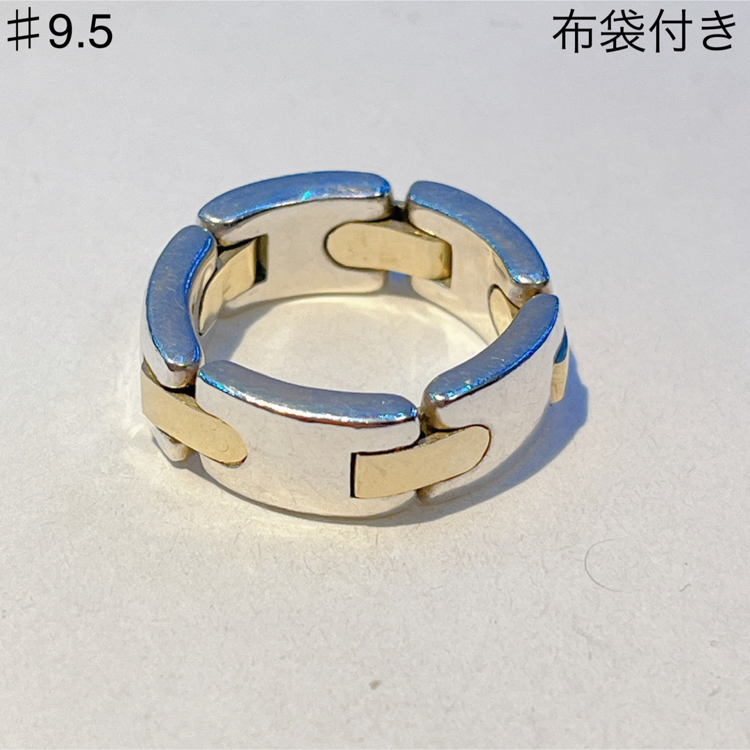 Tiffany & Co.(ティファニー)の240 ティファニー　リンク　コンビ　リング　sv925 750 9.5号 レディースのアクセサリー(リング(指輪))の商品写真