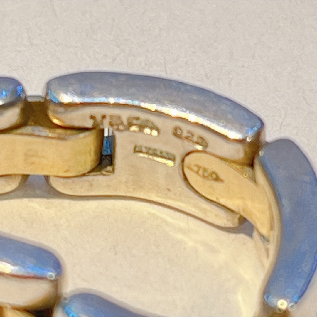 Tiffany & Co.(ティファニー)の240 ティファニー　リンク　コンビ　リング　sv925 750 9.5号 レディースのアクセサリー(リング(指輪))の商品写真