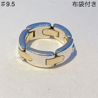 ティファニー(Tiffany & Co.)の240 ティファニー　リンク　コンビ　リング　sv925 750 9.5号(リング(指輪))