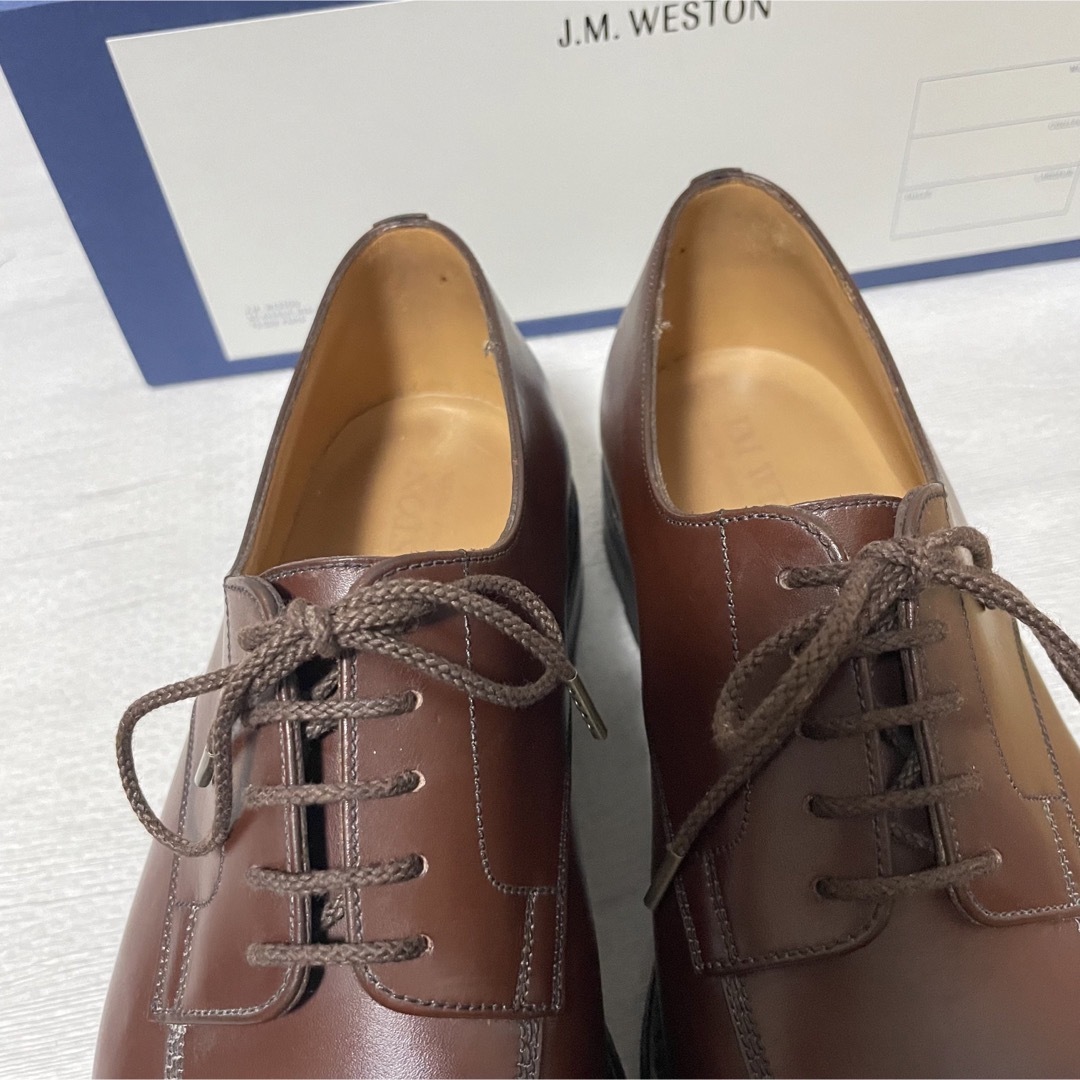 J.M. WESTON(ジェーエムウエストン)の【美品】J.M.Weston 598 half-hunt 6D メンズの靴/シューズ(ドレス/ビジネス)の商品写真