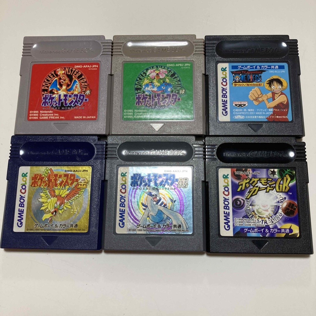 説明書欠品【希少ソフト】ゲームボーイ ポケットモンスター 6点セット