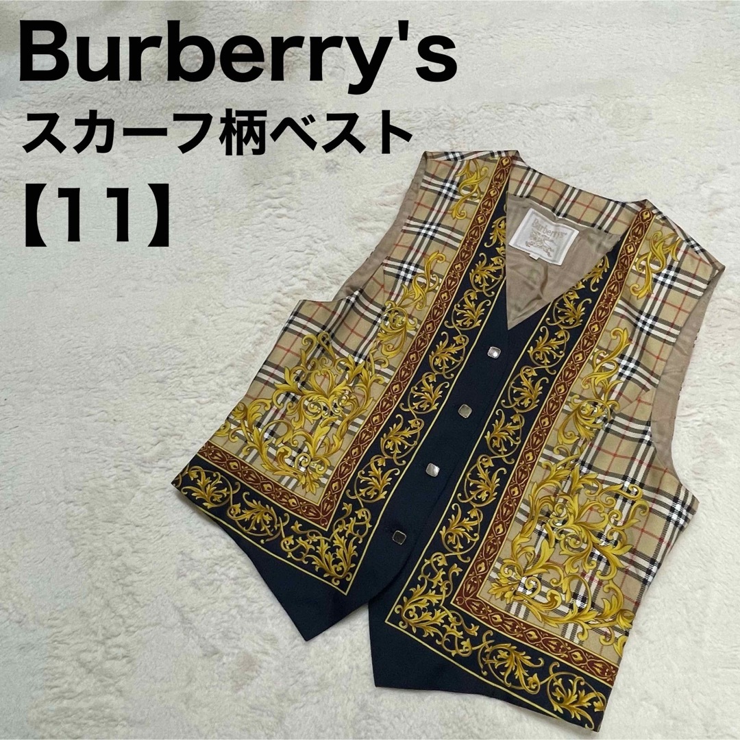BURBERRY - Burberry´s バーバリー スカーフ柄 ベスト ジレ ノバ