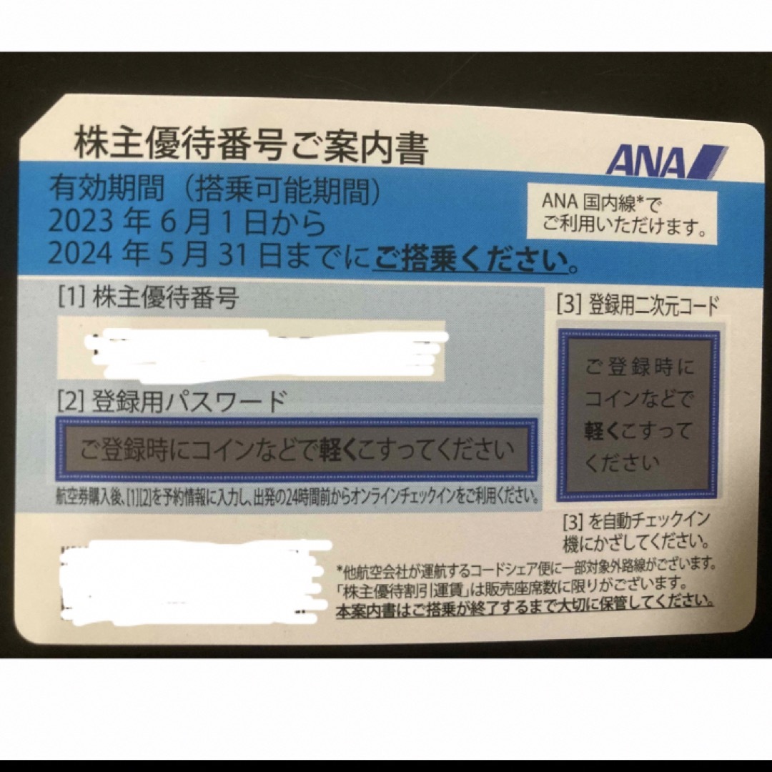 ANA(全日本空輸)(エーエヌエー(ゼンニッポンクウユ))の【最新】ANA 株主優待券 5枚 エンタメ/ホビーのエンタメ その他(その他)の商品写真