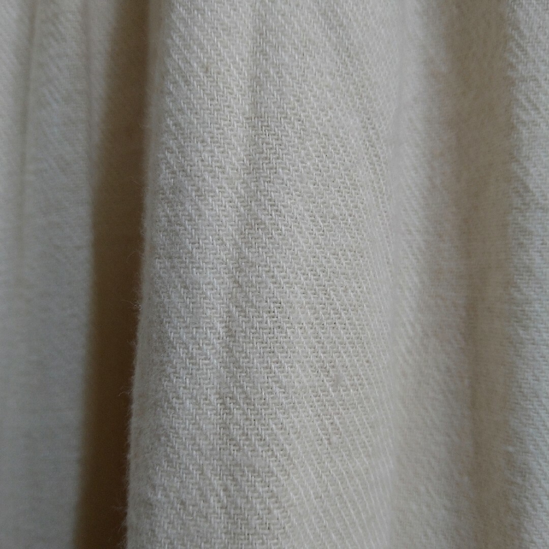 SM2(サマンサモスモス)のサマンサモスモス　SM2 胸元レース　長袖ワンピース　綿麻素材 レディースのワンピース(ロングワンピース/マキシワンピース)の商品写真