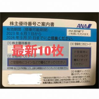 エーエヌエー(ゼンニッポンクウユ)(ANA(全日本空輸))の【最新】ANA 株主優待券 10枚(その他)