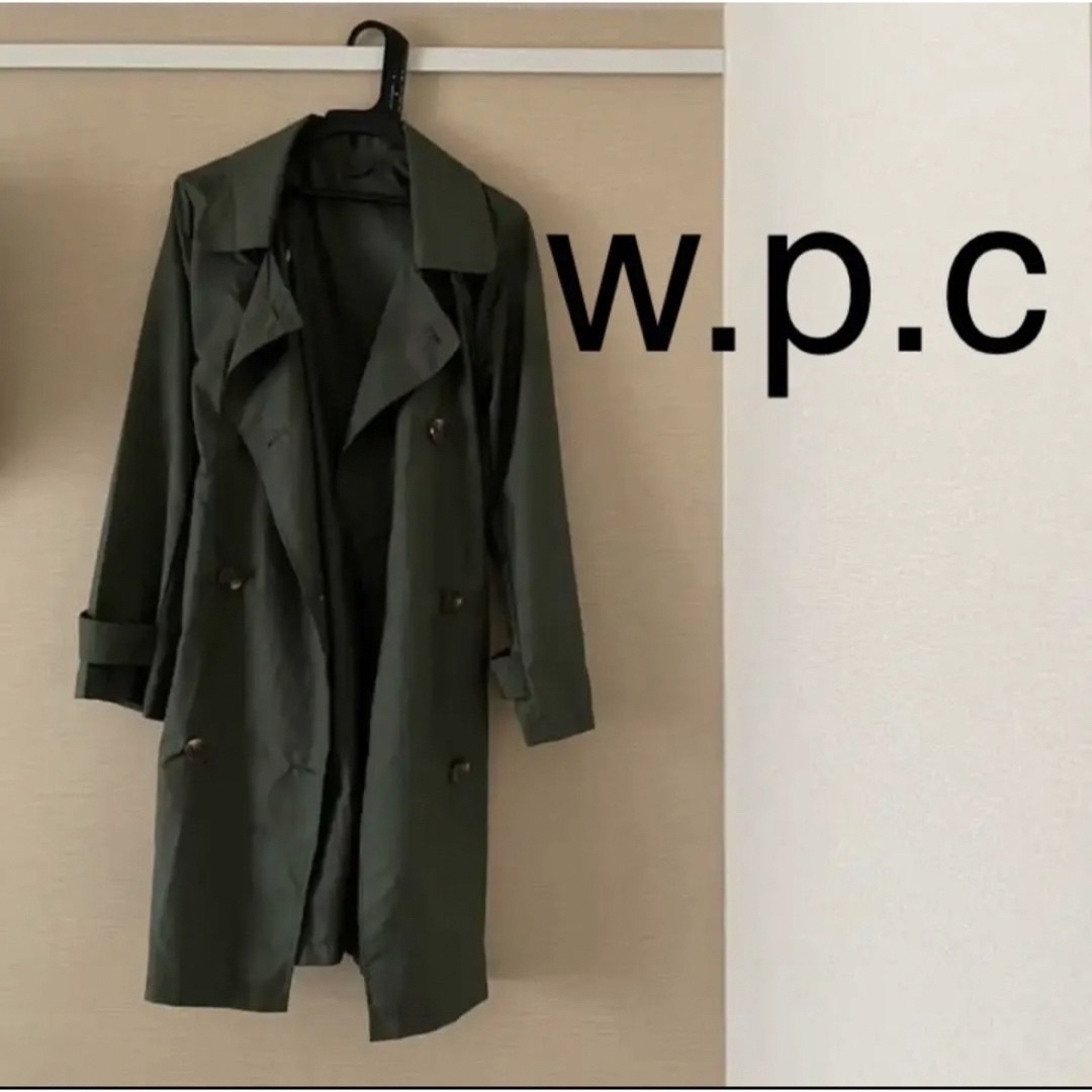 Wpc.(ダブルピーシー)のwpc レインコート　トレンチコート　カーキ レディースのファッション小物(レインコート)の商品写真