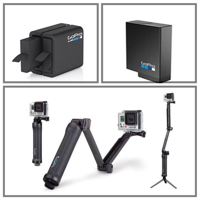 ゴープロ gopro hero4☆備品 アクセサリー付 ゴープロ gopro hero4☆備品 アクセサリー付