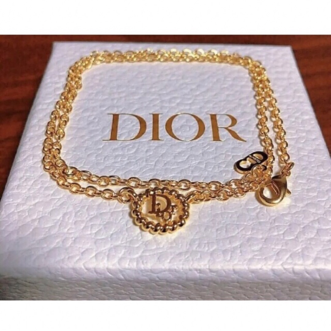 Dior gold ネックレス ロゴゴールド 楕円 ディオール Dior