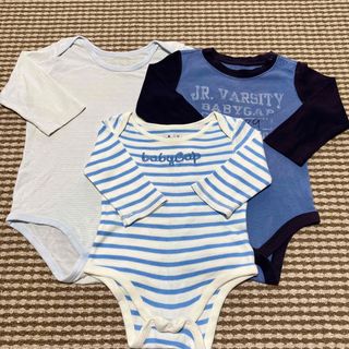 ベビーギャップ(babyGAP)のベビー　ロンパース肌着　3枚セット(60cm、80cm、95cm) 男の子(肌着/下着)