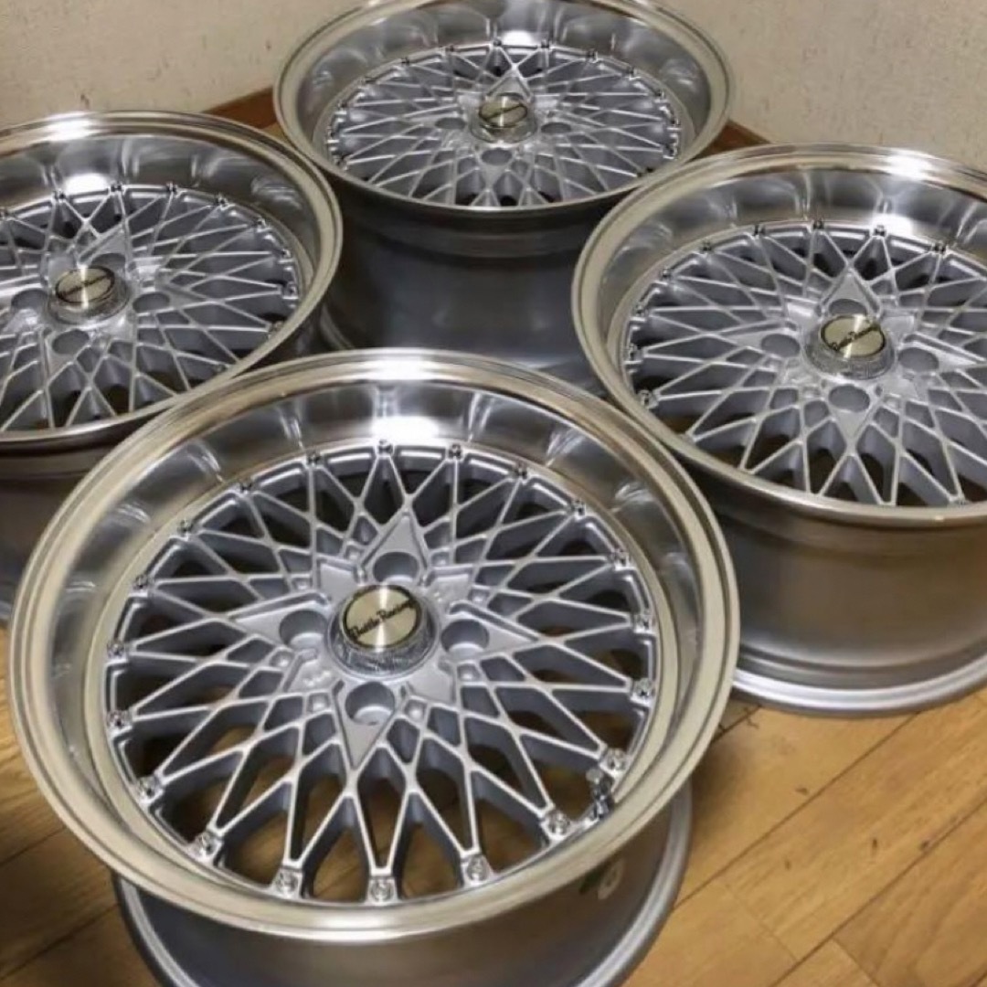 旧車・街道レーサー・15×8J/+20/PCD100 新品ホイール4本
