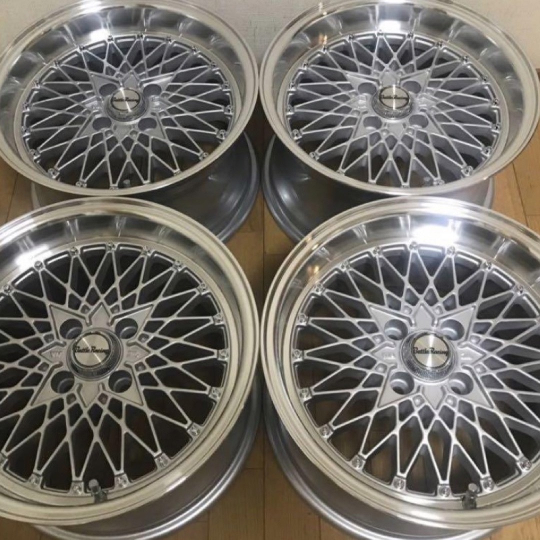 旧車・街道レーサー・15×8J/+20/PCD100 新品ホイール４本