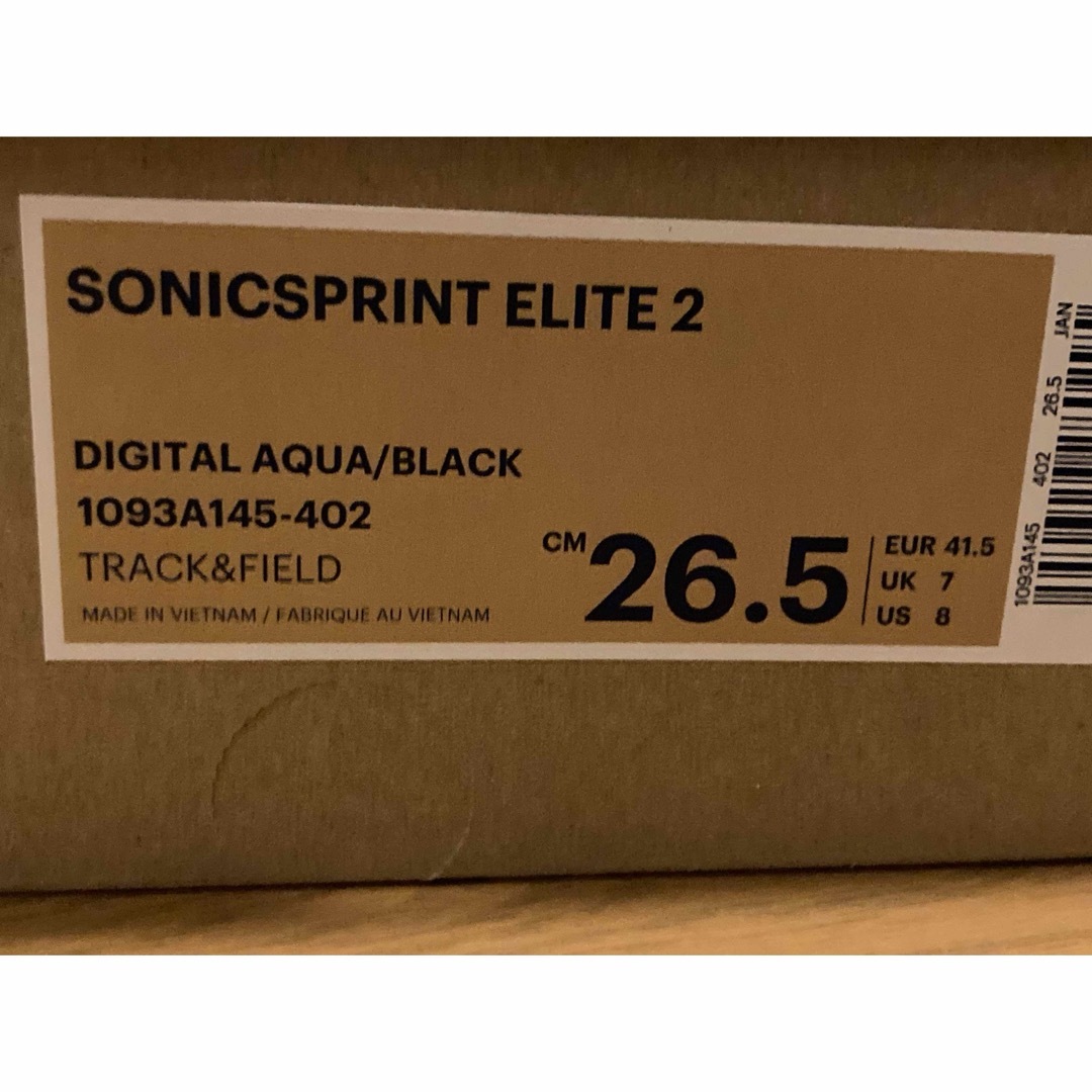 asics - 新品未使用 asics 26.5cm ソニックスプリントエリート2の通販