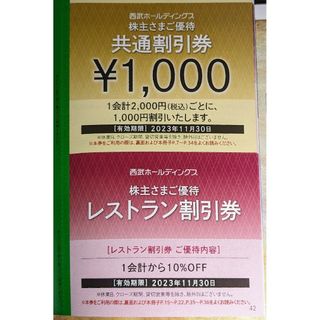 8枚セット★西武株主優待★共通割引券